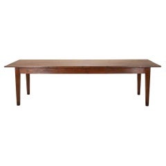 Late 19th Century French Oak Farm House Table