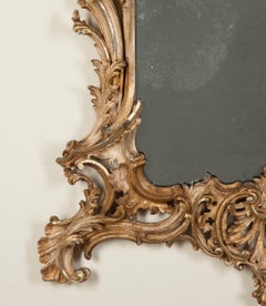 George III Carved Giltwood Rococo Mirror