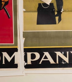 Monumental D’Oyly Carte Triptych Advertising Poster for The Gondoliers, The Mika