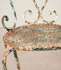 Late 19th Century French Iron Garden or Conservatory Chair
