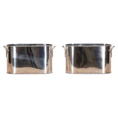 Pair of Edwardian Silver-Plated Wine Coolers by Henry Wilkinson & Co., Sheffield