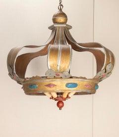 19th Century Italian Metal Chandelier