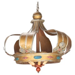 19th Century Italian Metal Chandelier