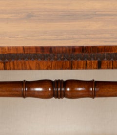 19th Century English Rosewood Library or Sofa Table