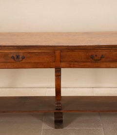 19th Century Italian Walnut Drapers Table