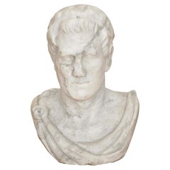 Busto in marmo italiano del XVII secolo raffigurante un giovane