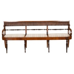 19th Century Venetian Walnut Bench