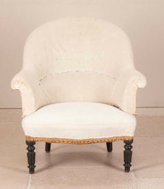 19th Century French Napoleon III Crapaud Armchair