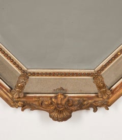 Late 19th Century French Louis XV Revival Giltwood Marginal Mirror