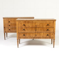 Pair of Early 19th Century Italian Cherrywood Commodes