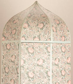 Early 20th Century Travelling Wardrobe in Liberty Fabric