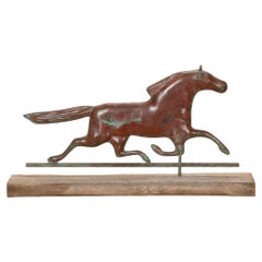 Late 19th Century American Copper Horse Weathervane