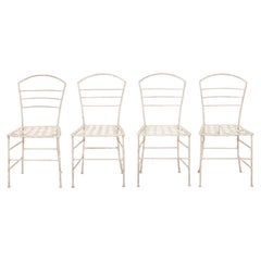 Set of Four 19th Century French Garden Chairs