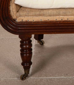 Regency Mahogany Barrel-Back Library Chair