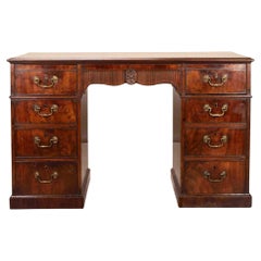 George III Mahogany Pedestal Desk Attributed To Gillows Of Lancaster & London