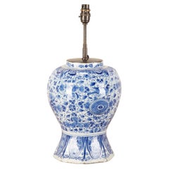 18th Century Delft Vase Table Lamp