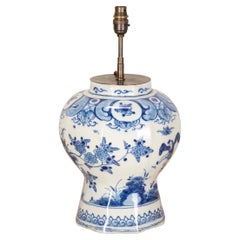 Early 19th Century Delft Vase Table Lamp