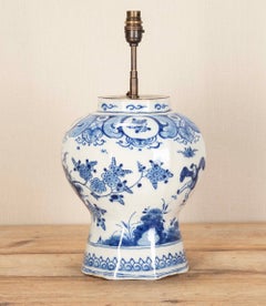 Early 19th Century Delft Vase Table Lamp