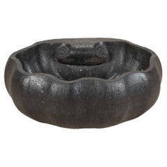 Weinbehälter aus Marmor im Barockstil des 18. Jahrhunderts in Muschelform