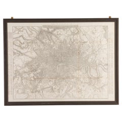 Large 19th Century Map of London by Edward Stanford