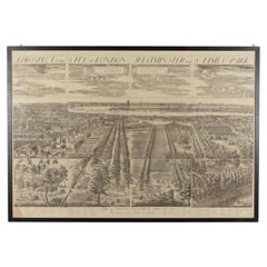 Large Early 20th Century Prospect of the City of London, Westminster and St. Jam