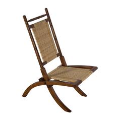 E. W. Godwin Folding Walnut Chair