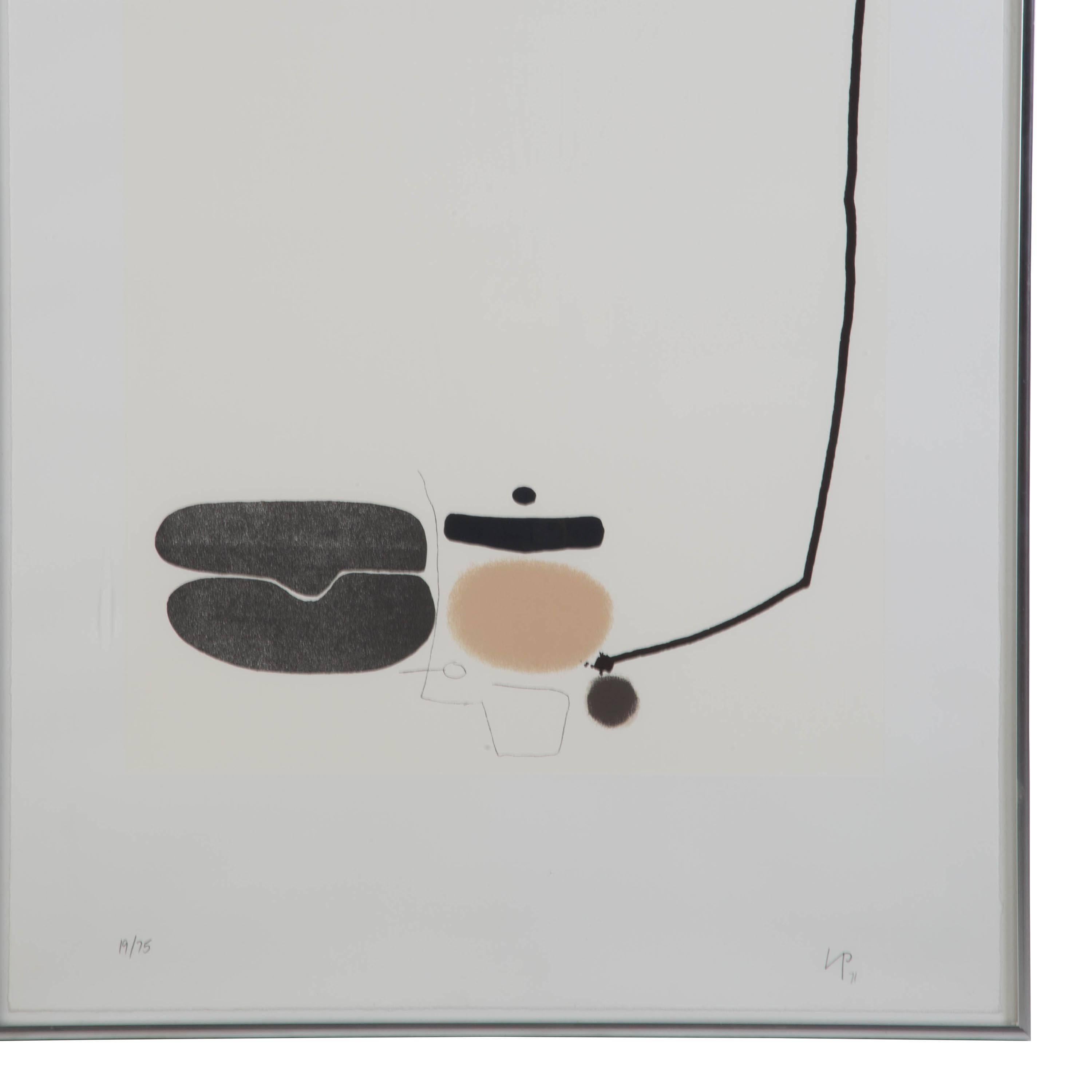 English Linear Development 'A' by Victor Pasmore