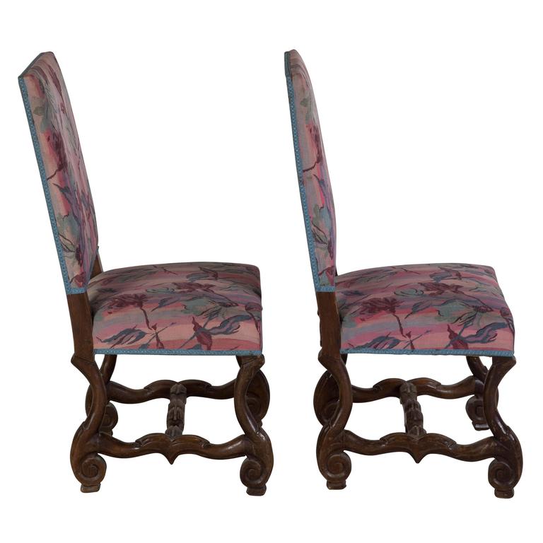 12 Carved Walnut Spanish Dining Chairs For Sale at 1stDibs