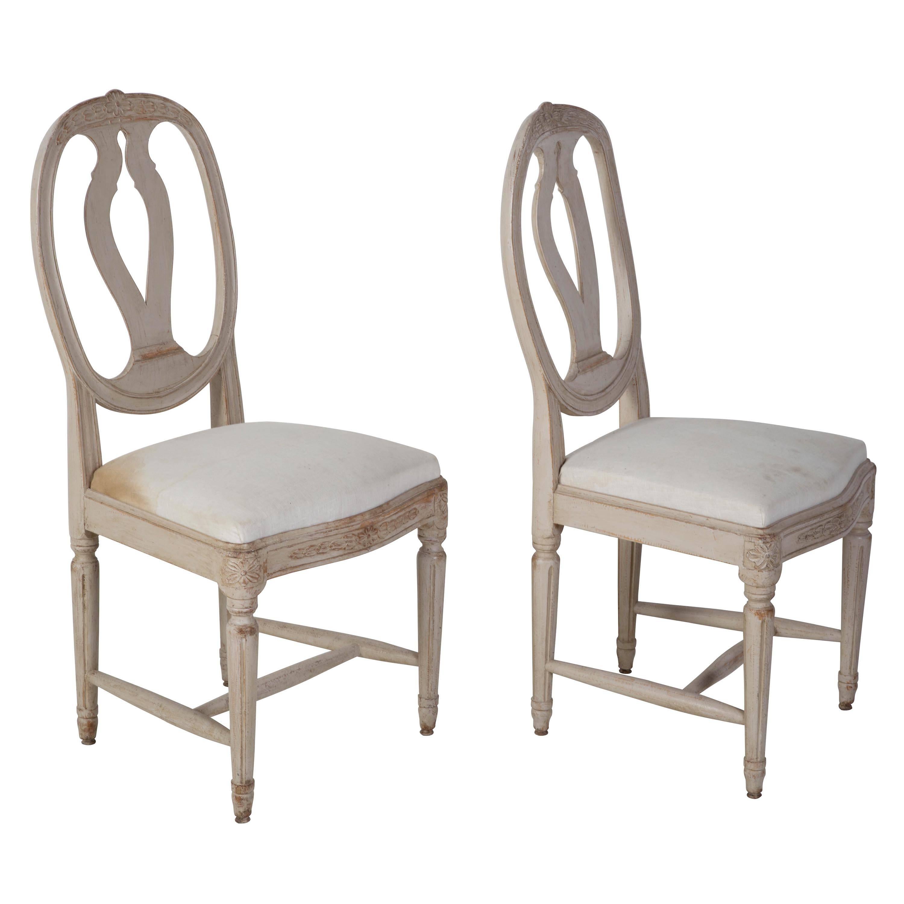 Swedish 19th Century Gustavian Dining Chairs