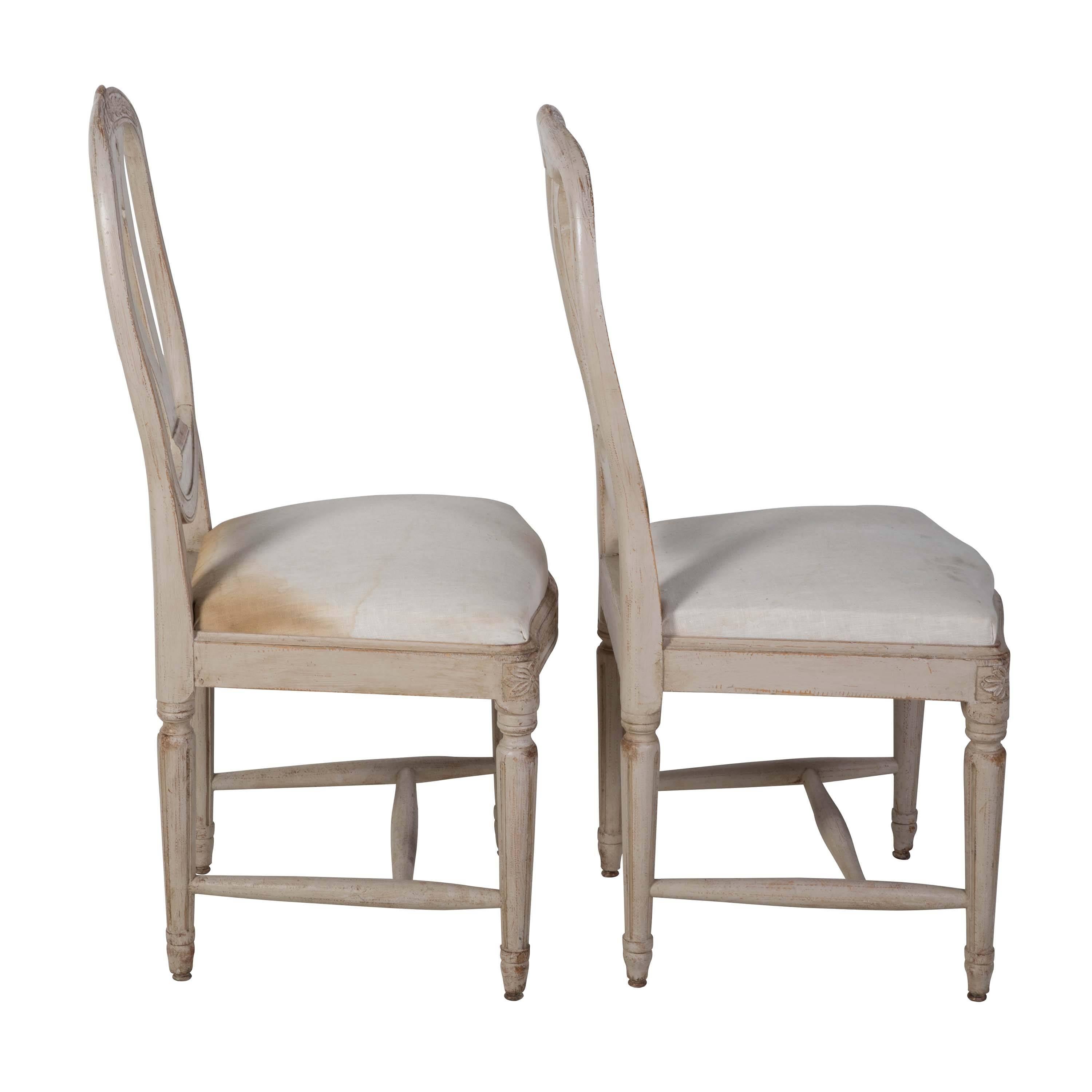 19th Century Gustavian Dining Chairs In Good Condition In Gloucestershire, GB