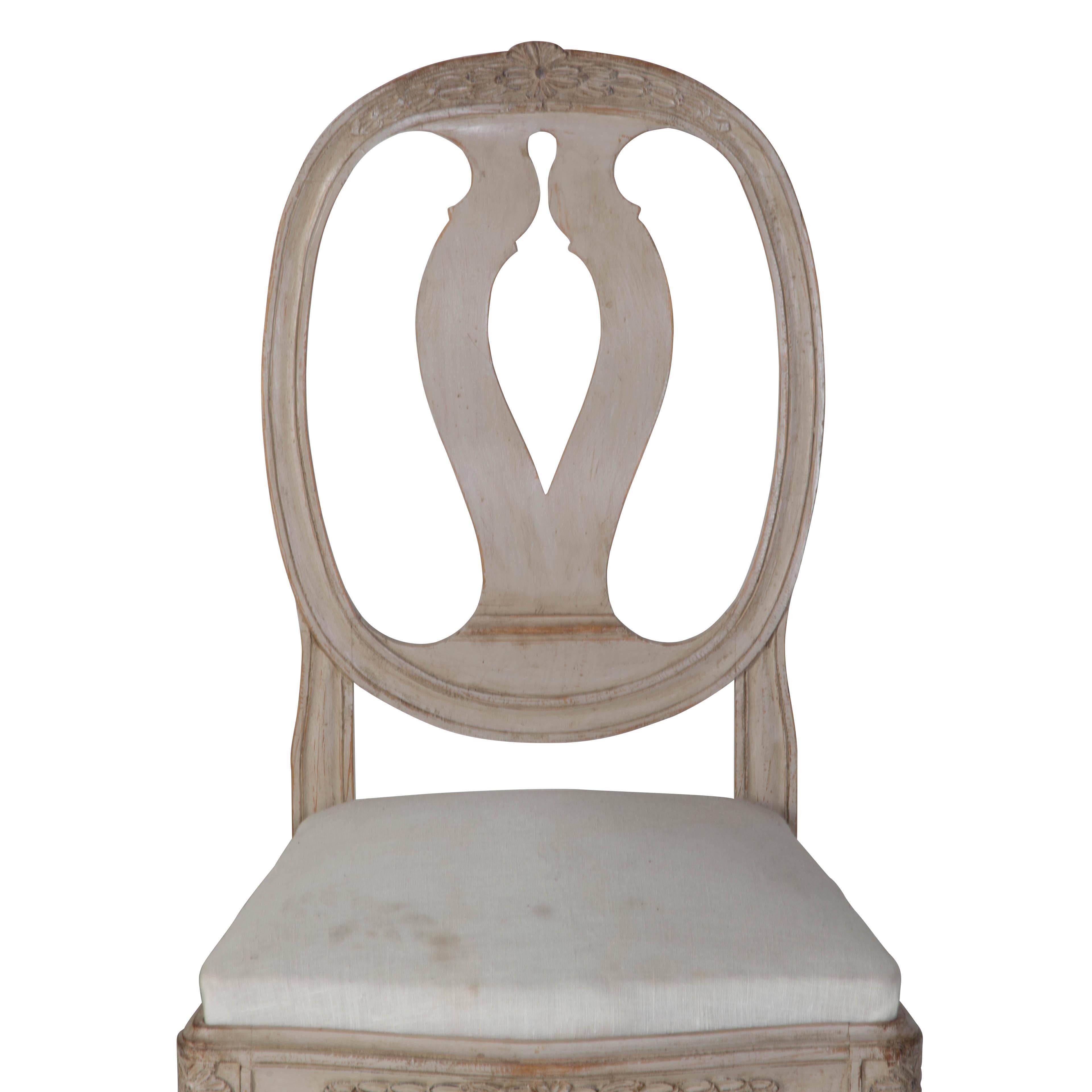 19th Century Gustavian Dining Chairs 1