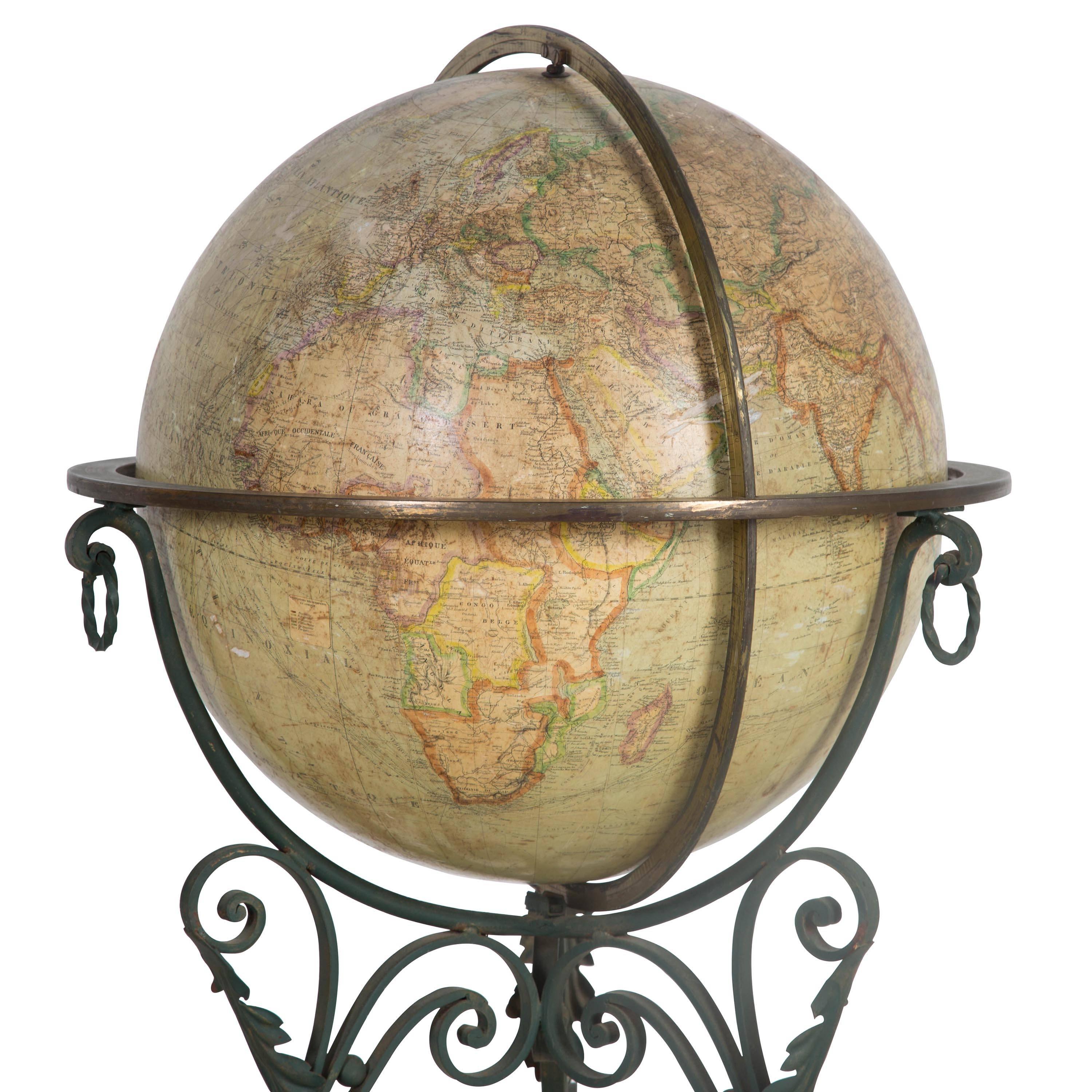 Iron 19th Century Globe