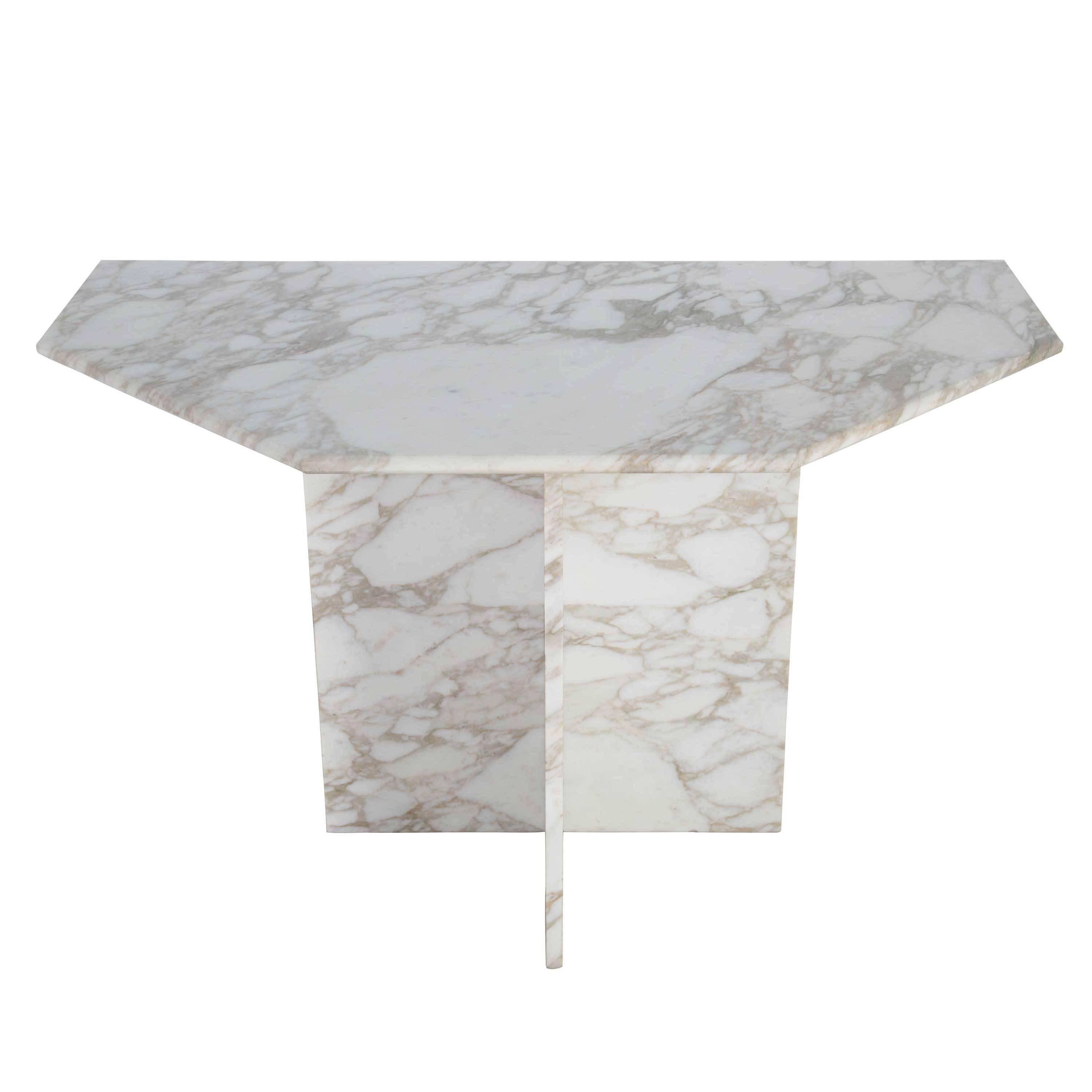 Italian Marble Console Table