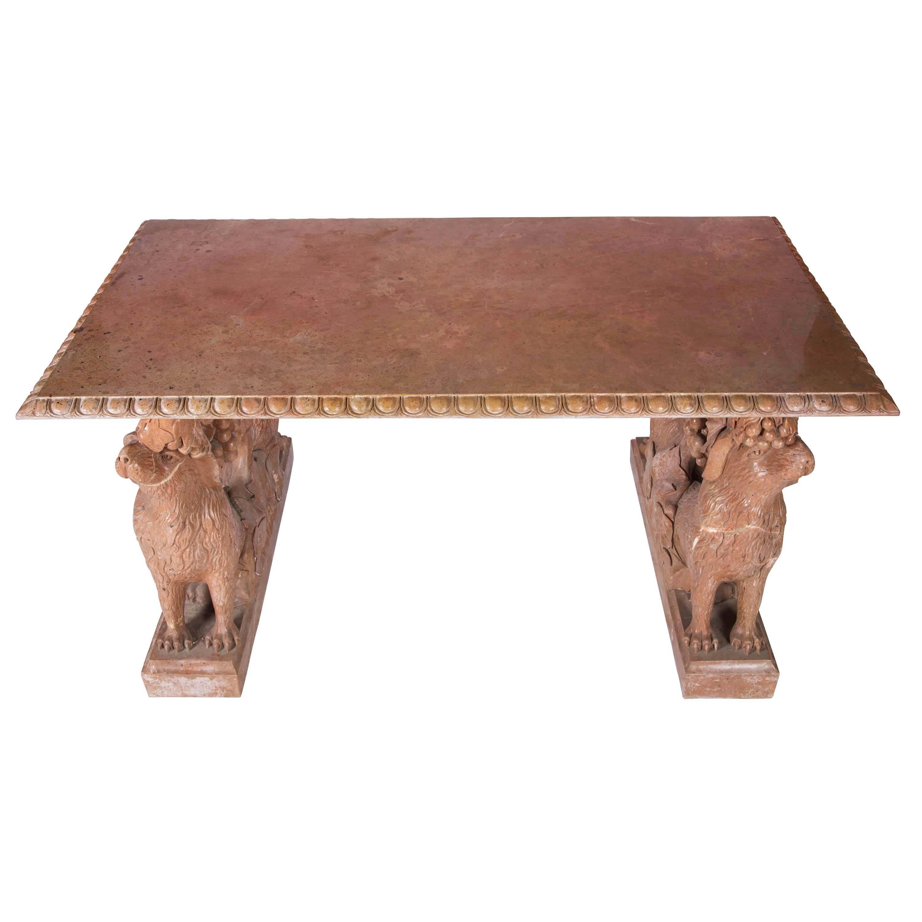 Impressive Italian Marble Centre Table In Good Condition In Gloucestershire, GB