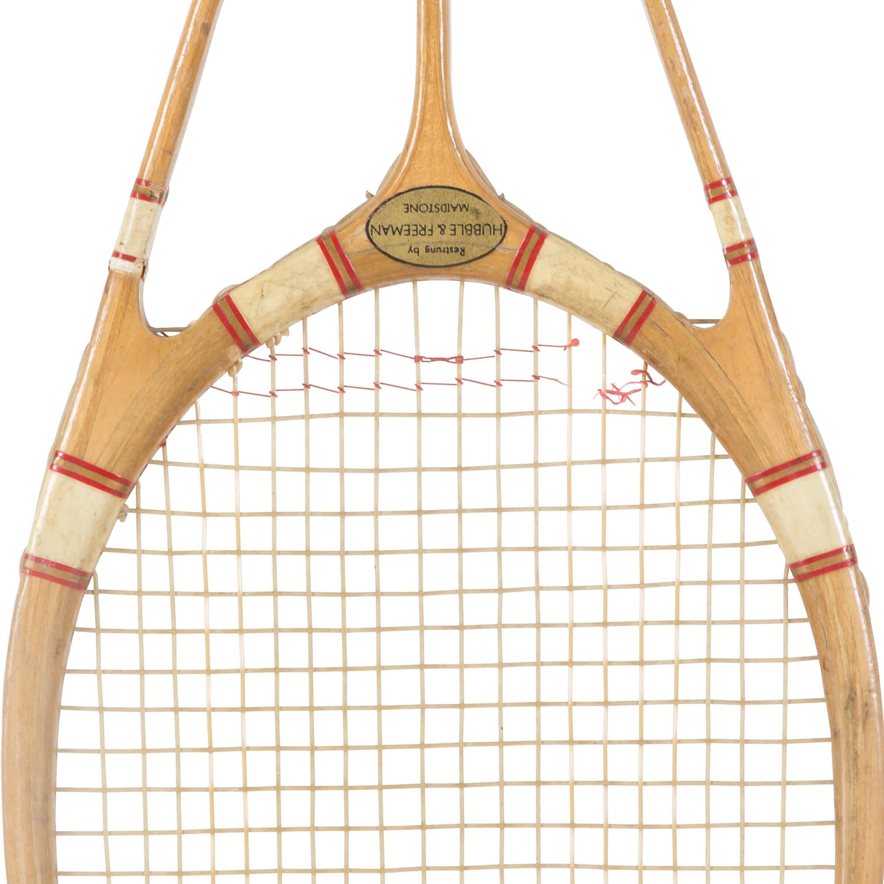 20th Century Scarce Hazell's Streamline Tennis Racket Red Star