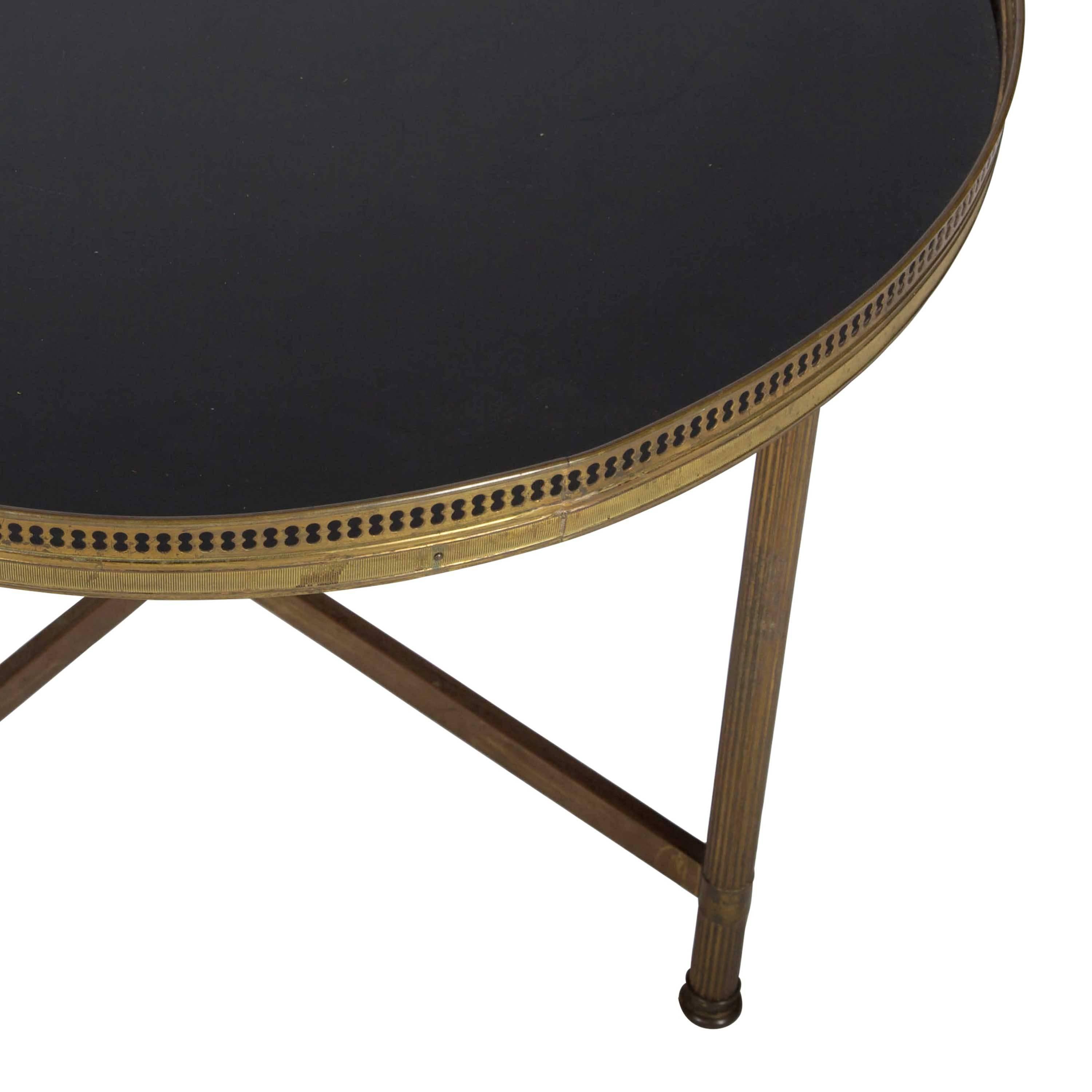 Brass Pair of French Sofa Tables