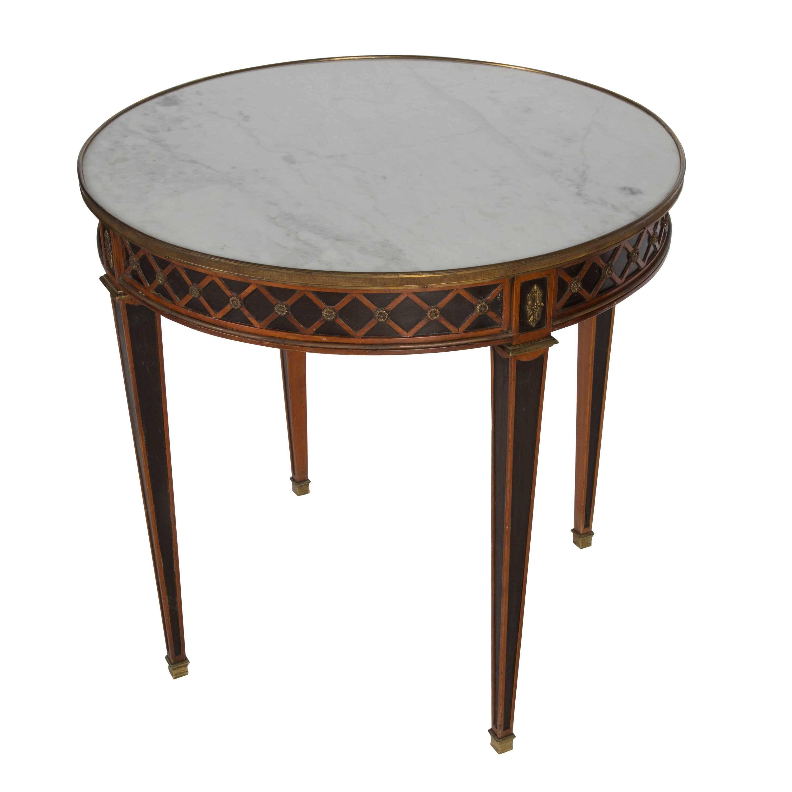 1950s French bouillotte table in the manner of Maison Jansen.