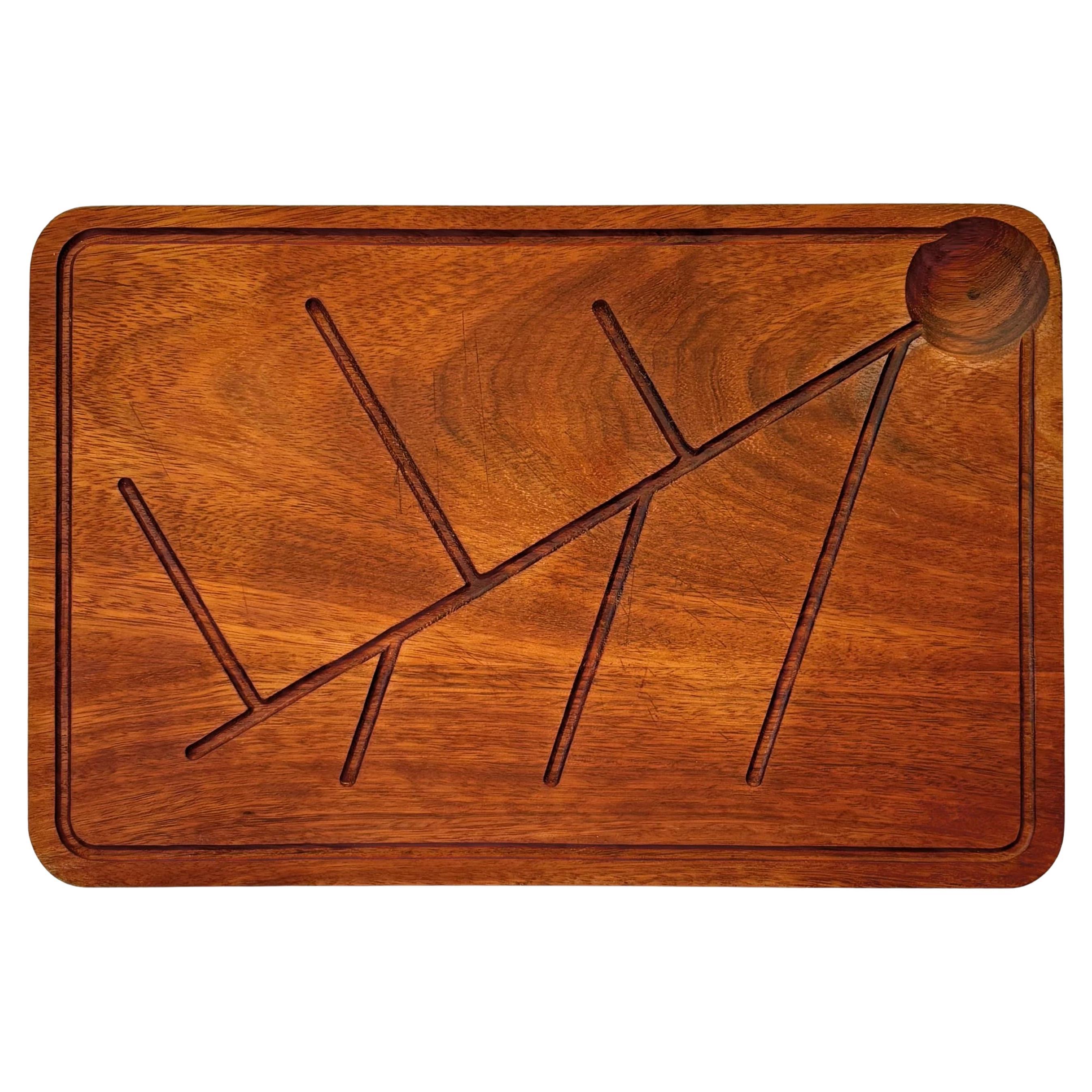 Ilmari Tapiovaara Schneidebrett oder Serviertablett aus Teakholz für Artek, Finnland, 1960er Jahre im Angebot