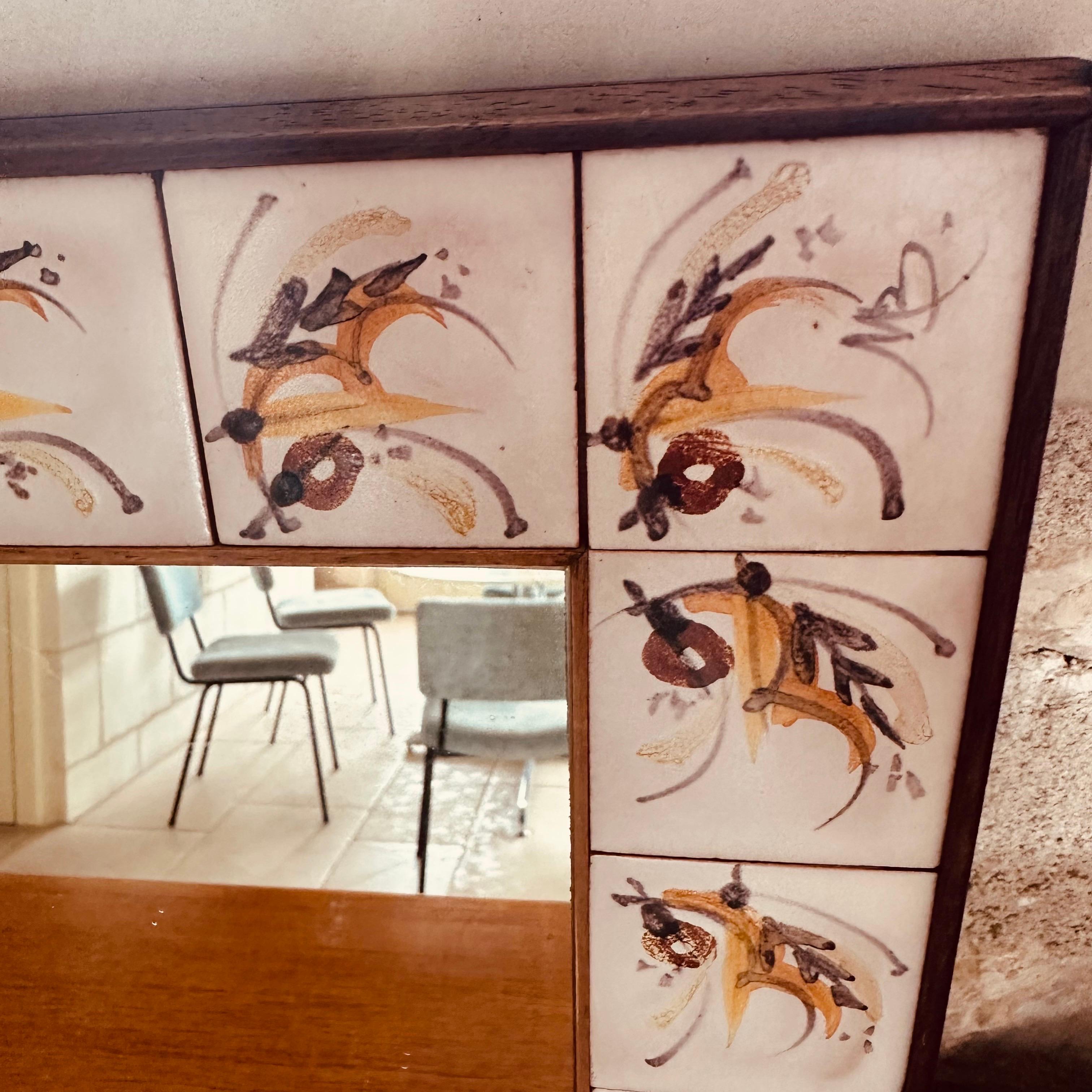 Mid-Century Modern ceramic tile Michel Boillot For Sale