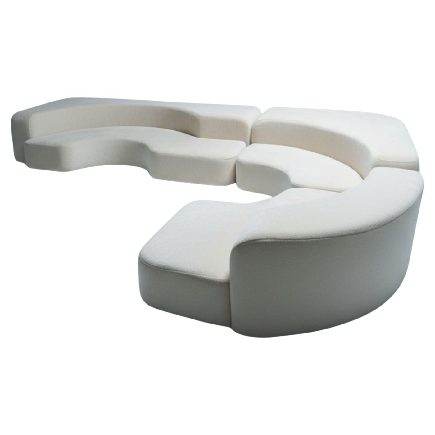 Canapé Ennio Chiggio, environ one , Nikol international , laine d
alpaga Italie années 70