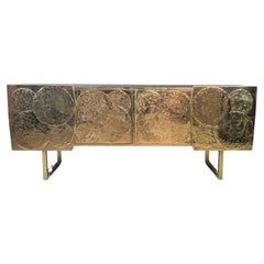 brass sideboard handmade in Italy available