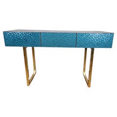 Console italiana vetro murano , con tre cassetti , disponibile