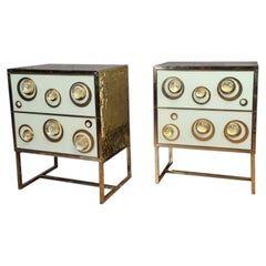 Wonderful White & Gold Mid-Century Murano Study by Justfurnituress Now Available