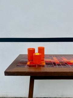 French Tiled Console Table by Robert Picault.