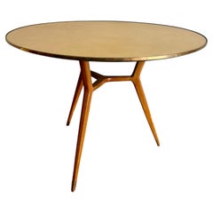 Parchment Round Table by Aldo Tura, 1960, Italy