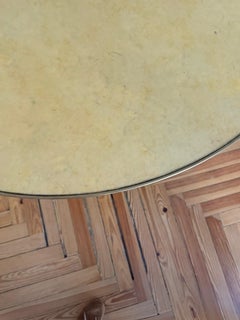Parchment Round Table by Aldo Tura, 1960, Italy