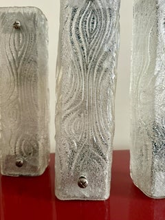 Pair of Murano wall sconces by Toni Zuccheri for Venini. Italy, 1960.