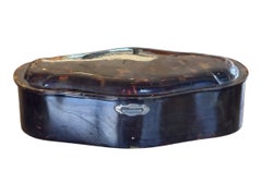 Vintage French Serpentine Box with Hinged Lid and Latch
