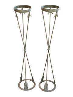 Pair of Regency Metal Plant Stands