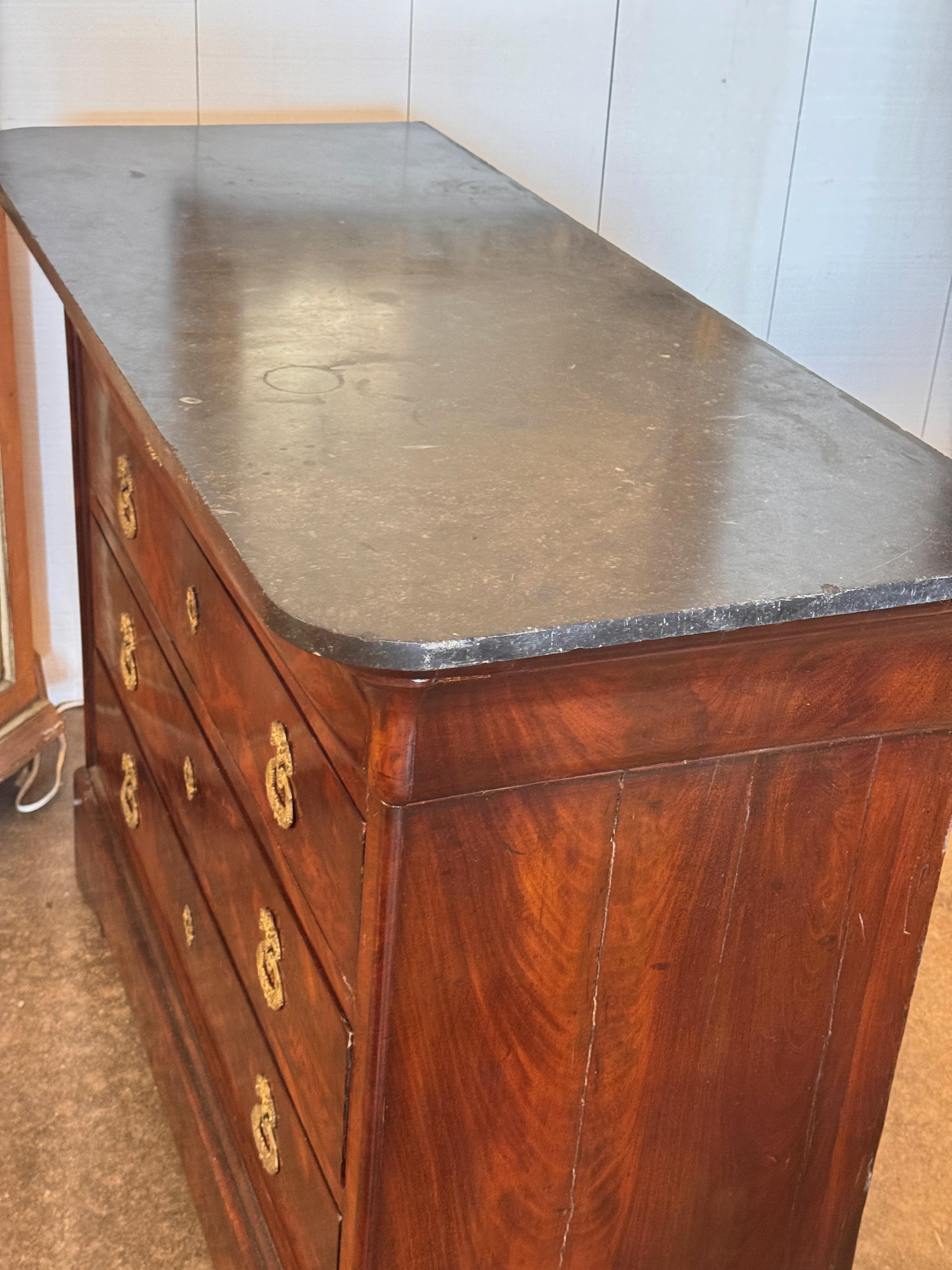 Louis Philippe Marble-Top Commode For Sale 2